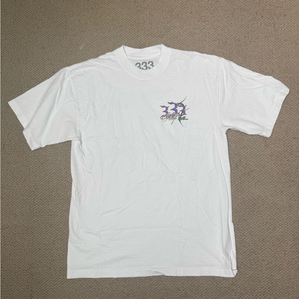 White Short Sleeve Crew Neck Tee